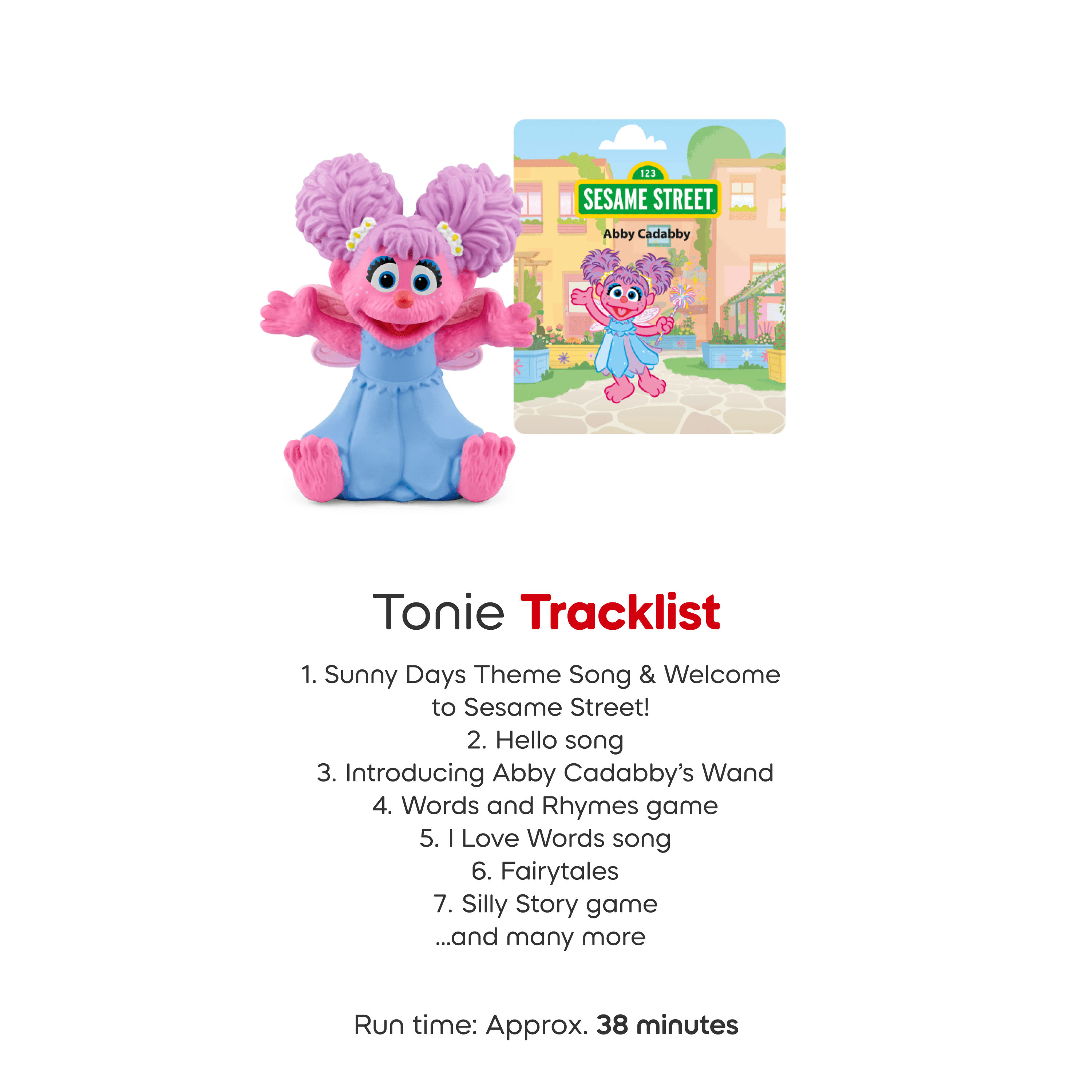 tonies Rue Sésame: Abby Cadabby Figurine de lecture audio (anglais)