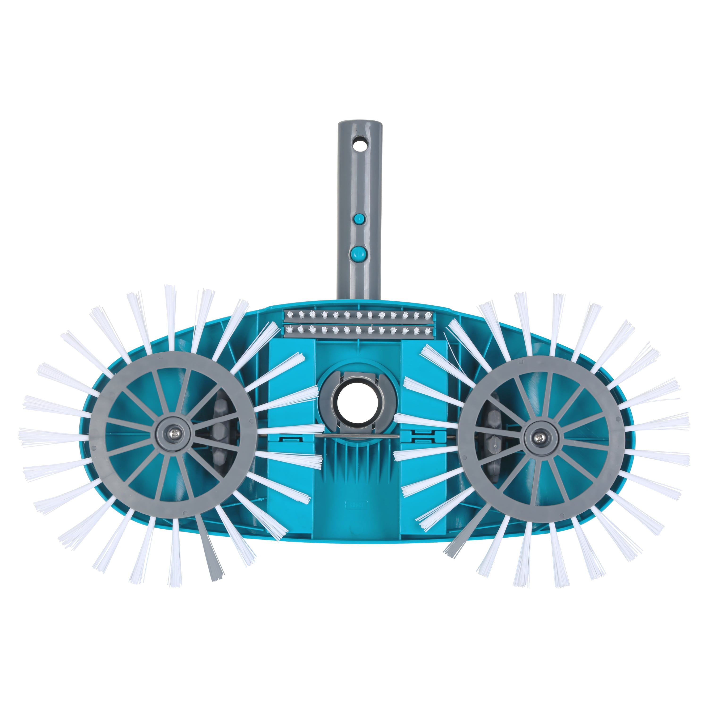 Tête d'aspirateur de piscine portable Mainstays bleu sarcelle et gris avec brosses rotatives - 2,51 lb.