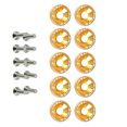 thumbnail image 1 of Youkk Ensemble de 10 Rondelles de Vis de Voiture, Boulons Décoratifs, Kit de Rondelles pour Pièces de Rechange Automobile, Or, 1 of 8