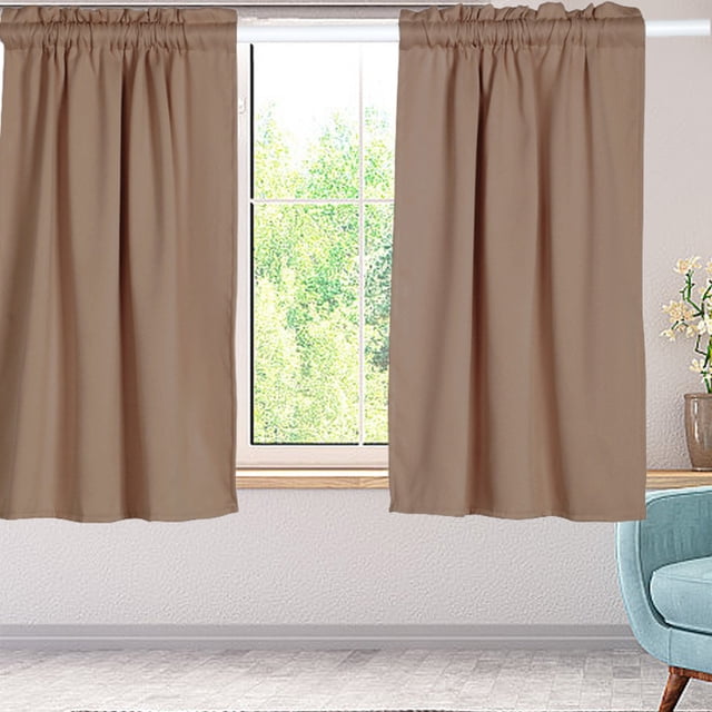 Curtain Pure Pigment Color Rod Curtain Border Curtain Short Curtain Small Curtain for Living Room Bedroom Home