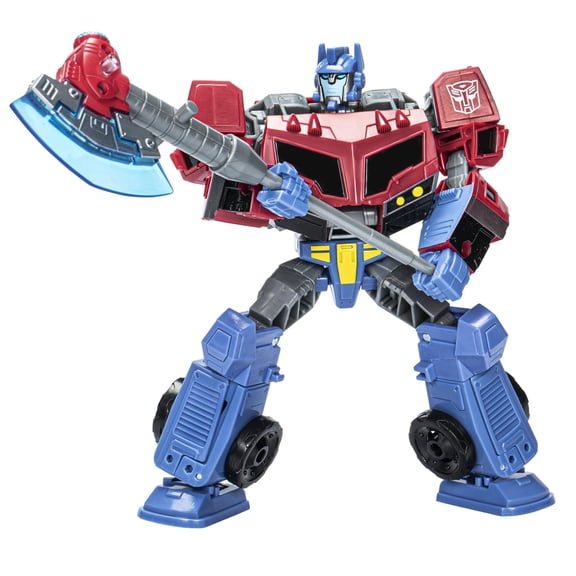 Transformers Héritage Classe Voyager Unie Univers Animé Optimus Prime, Figurine Articulée Convertible de 7 Pouces, 8+