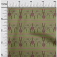 thumbnail image 1 of oneOone Polyester Lycra Fabric Swirl & Floral Block Printed Craft Fabric BTY 56 Inch Wide, 1 of 4
