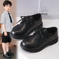 thumbnail image 2 of REDARER Chaussures Habillées pour Garçons - Richelieus Classiques à Lacets Style Richelieu pour Enfants, Chaussures Formelles Confortables pour l'École, les Mariages et les Occasions, Couleur : BK2, Taille : 7-8 Ans, 2 of 4
