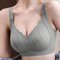 thumbnail image 2 of VEKDONE Woman's Embroidery Back Buckle Thin Style Ventilate Bra Without Steel Rim Green M, 2 of 5