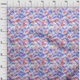 thumbnail image 3 of oneOone Silk Tabby Medium Blue Fabric Abstracts Sewing Material Print Fabric By The Yard 42 Inch Wide, 3 of 4