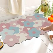 Meitianfacai Absorbent Bathroom Bath Mat Shower Rug Quick Drying Bath Mats Kitchen Entrance Doormats Home Floormat Bathtub Carpet