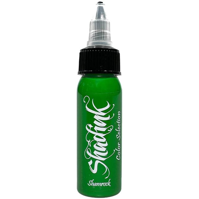 Shadink Shamrock Green Tattoo Ink Professional Tattooing Inks for Color Portrait, Black & Gray Style