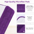 thumbnail image 3 of HLONK 8 Packs Reusable Microfiber Mop Pads Flat Mop Head Floor Cleaning Pad 16.5” Spray Mop Replacement Pads Fit for Most Microfiber Flat Mop System(Green), 3 of 7