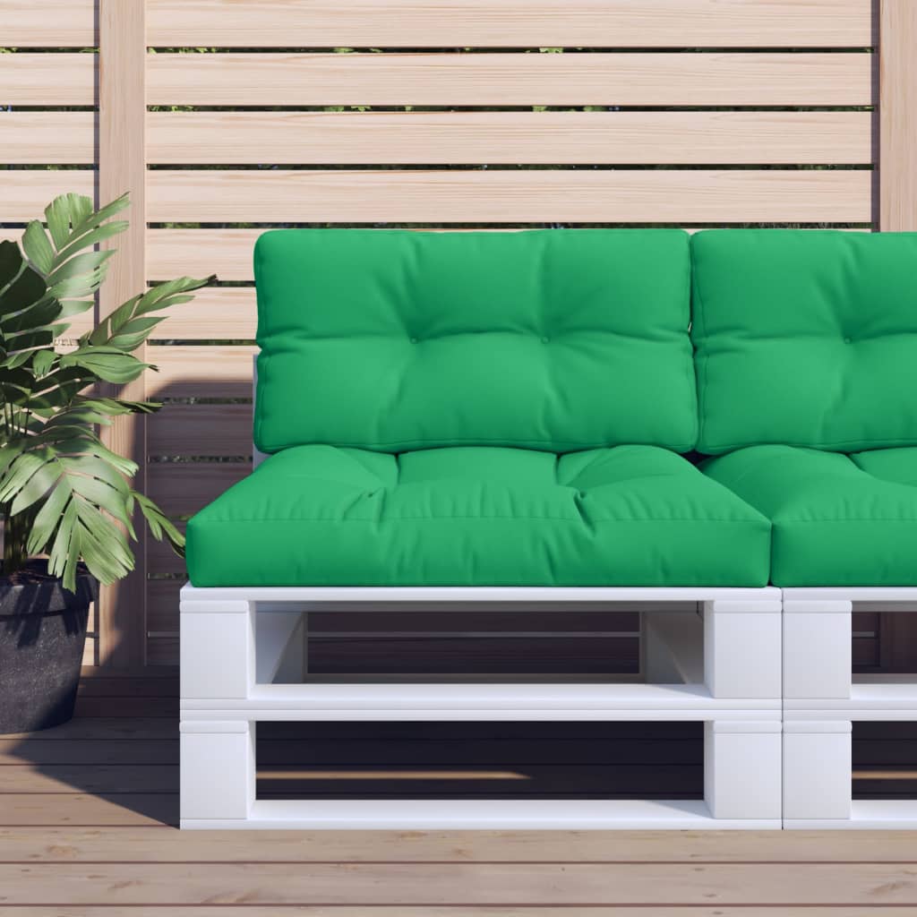 vidaXL Coussin de Palette Vert 70x40x12 cm Tissu