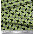 thumbnail image 2 of Soimoi Satin Silk Fabric Abstract Geometric Printed Fabric 1 Yard 42 Inch Wide, 2 of 3