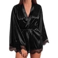 thumbnail image 2 of LSLJS Robes Lingerie Ensembles pour Femmes, Femme Robe en Soie et Dentelle Robe de Nuit Tenue de Sommeil Nuisette Ensemble de Pyjama, 2 of 6