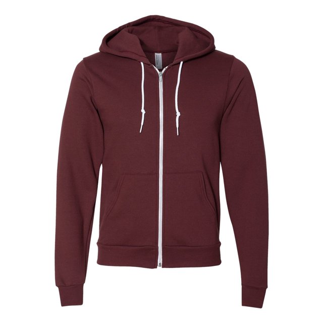 American Apparel Flex Fleece Unisex Full-Zip Hoodie, 2XL, Truffle