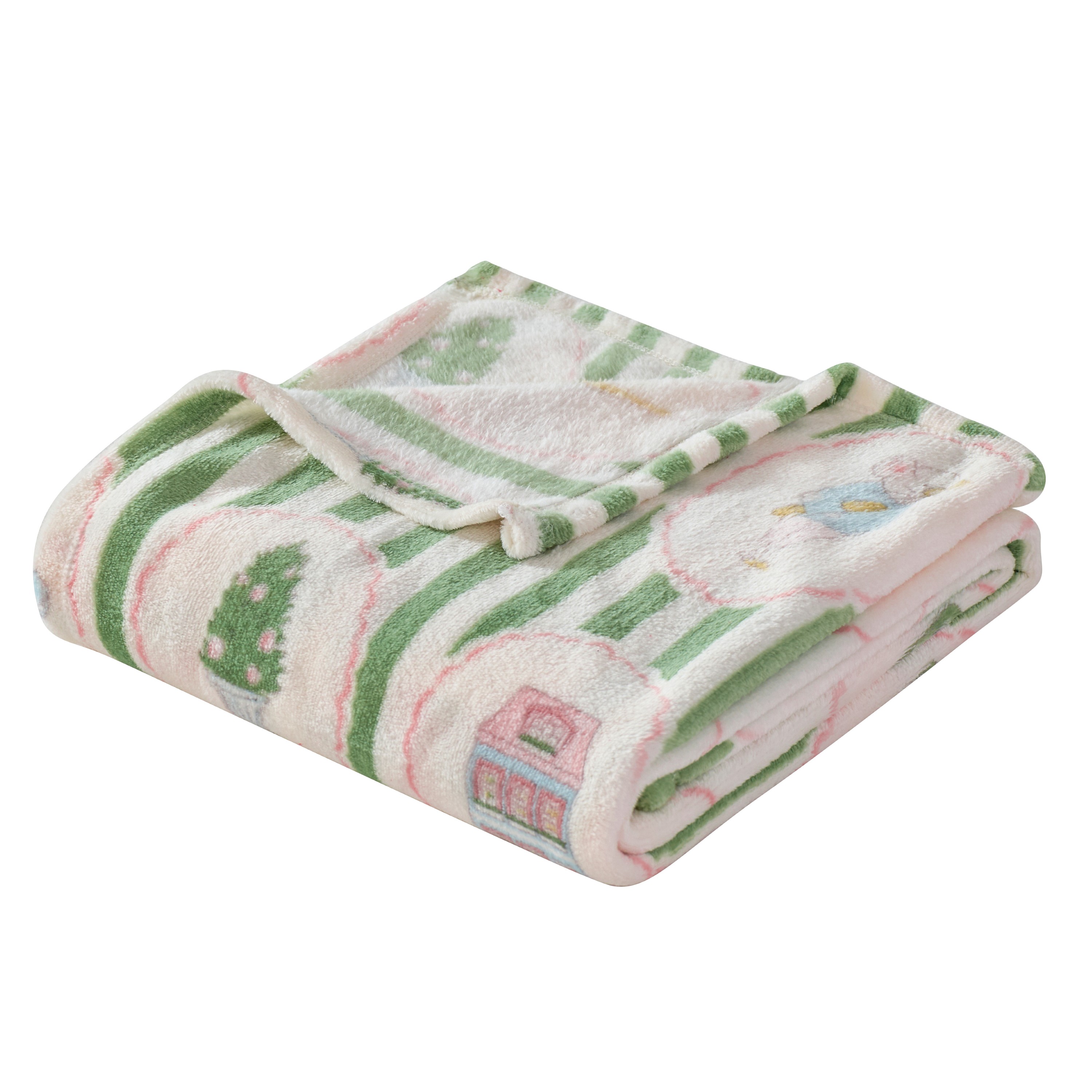 Jeté en peluche Holiday Time Timbres, 50 po x 60 po