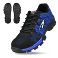 thumbnail image 2 of ATTOE Chaussures de Sécurité pour Hommes à Embout d'Acier, Bottes de Travail Anti-Perforation, Espadrilles de Randonnée et d'Escalade (Bleu 43)-0813, 2 of 5