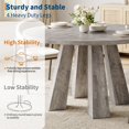 thumbnail image 4 of Dining Table for 4, 47 Inch Kitchen Table, Round Dining Room Table with Sturdy Base for Dining Room, Kitchen, 4 of 7