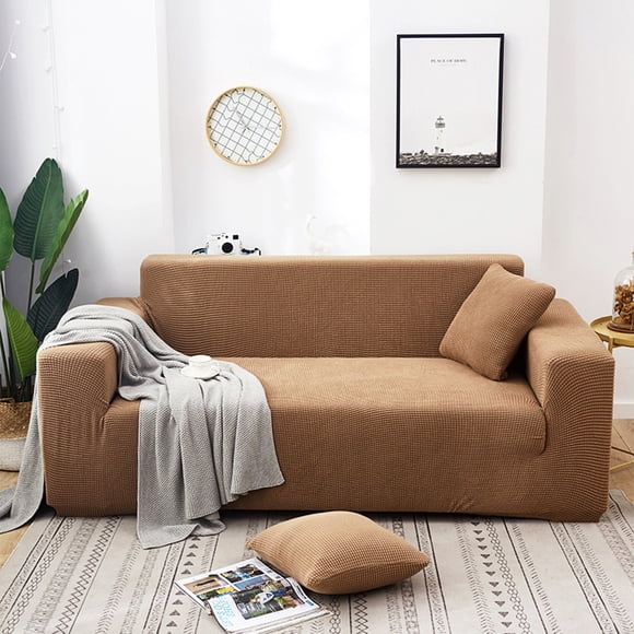 Home Solid Color All Season Sofa Cover Knitted Elastic All Wrap Sofa Cover Sofa Cushion Rocker Velvet Sofa Cover Home Decor