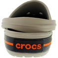 thumbnail image 3 of Crocs Crocband Light Grey / Navy Low Top Rubber Flat Shoe - 13M 11M, 3 of 3