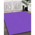 thumbnail image 3 of Ahgly Company Tapis d'Intérieur Lavables en Machine, Carré Transitionnel Néon Violet, Carré de 5', 3 of 7