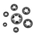 thumbnail image 1 of Garniture Rondelle de Verrouillage, Rondelle de Verrouillage, Robuste Noir Durable pour le Stockage Pratique Pousser sur les Clips de Vitesse Attaches Assortiment Kit, 1 of 8