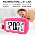 thumbnail image 2 of Smart Digital Alarm Clock with Date and Temperature Snooze Button on Top Battery Operated Rectangle Desk Clock with Night Light for Bedroom Kids Children Girls Boys, 2 of 8