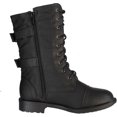 thumbnail image 4 of TOP Moda Womenâ€™S Pack-72 Military Lace Up Combat Boot,Black,10, 4 of 4
