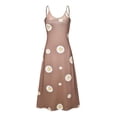 thumbnail image 4 of Robe d'Été pour Femmes Aguichant Mode pour Femmes Vacances Été Sans Manches Imprimée Col en V Aguichant Décontractée Longue Robe Maxi Robe d'Été pour Femmes Maxi Été Longue Robe pour Femmes, 4 of 7