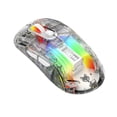thumbnail image 3 of Rbaofujie Ergonomic Gaming Mouse Wireless Gaming Mouse With Full Transparent Design,Double Mode 2.4G/Bluetooth/wire Mouse,3D RGB Backlit,Ergonomic Silent Mouse With 7 Buttons, Pc Mouse, 3 of 5