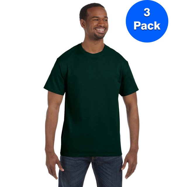Hanes Men's Authentic-T T-Shirt - 5250T (Pack Of 3)