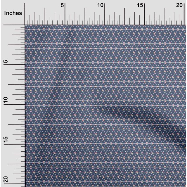 oneOone Viscose Chiffon Fabric Triangle Geometric Print Sewing Fabric BTY 42 Inch Wide