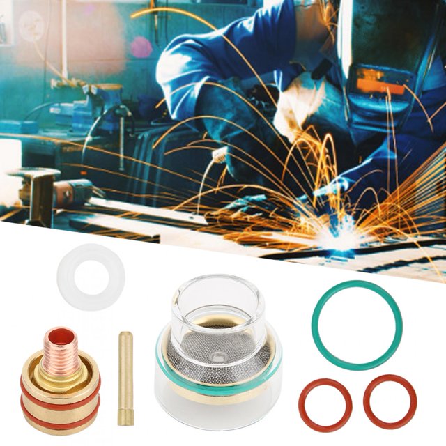 Wchiuoe TIG Welding Kit, Wide Vision TIG Collet, TIG Cutting Torch For TIG Welding Welding Torch Accessories