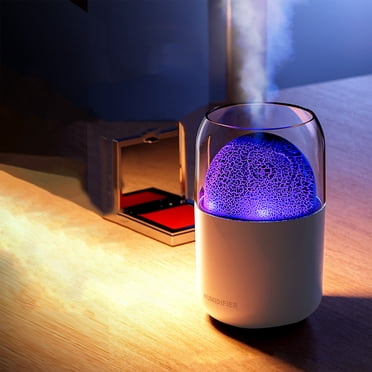 Dvkptbk Usb Humidifier with Colored Light Quiet Cool Mist Humidifier for Bedroom and Office Plants Easy to Clean Home Humidifier Home Appliances Kitchen & Dining