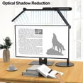 thumbnail image 4 of Desk Lamp, 24W LED Desk Light for Home Office, Auto Stepless Dimming and Tempering Table Light with Remote, for Architect Drafting Design(Black), 4 of 9