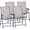 Grey, variant on Outsunny 4-Piece Folding Dining Chair Set for Relaxing on Patio, Black