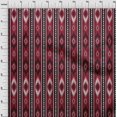 thumbnail image 3 of oneOone Polyester Lycra Fabric Stripe & Geometric Ikat Printed Fabric 1 Yard 56 Inch Wide, 3 of 4