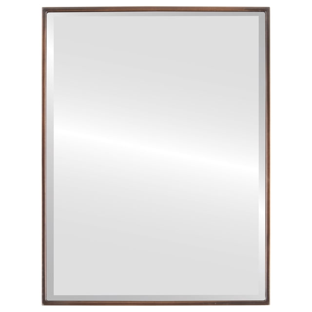Miroir Rectangulaire Encadré Singapore - Bronze Frotté - 23 Pouces x 29 Pouces