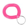 thumbnail image 1 of Unique Bargains Plastic Wrist Coil Keyring Stretchable Spiral Keychain, Rose Red 5 Pack, 1 of 5