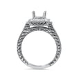 thumbnail image 3 of 1/3ct Vintage Princess Cut Engagement Ring Setting 14K White Gold, 3 of 4