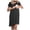Dark Gray, variant on Bwiyojiz Sizes S-XXL Summer Maternity Clothes Pregnant Women Delivery Short Sleeved Open Breastfeeding Women's Skirts Round Neck Dresses for