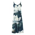 thumbnail image 3 of Robe Maxi pour Femme, Robe Longue Imprimée Sans Manches à Col Rond, Tenues d'Été Décontractées et Fluides pour un Rendez-Vous Quotidien, une Fête, des Vacances, 3 of 5