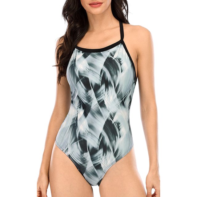 Charmo Women's One Piece Athletic Swimsuit Competition Bathing Suit