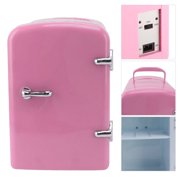 Mini Beauty Fridge, Portable 4L Refrigerator Cooler or Warmer, DC 12V Vehicle Skincare Fridge, Small Fridge for Makeup Skincare, Food, Cosmetics, Home, Office and Car