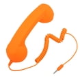 thumbnail image 2 of Retro Cell Phone Handset, 3.5mm Sound Plug Wired Telephone Handset Receiver, Adjustable Volume Radiation Proof for Phones Computers, Fun Unique Handset, 2 of 7