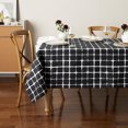 thumbnail image 4 of Mainstays Shibori Fabric Tablecloth, Black, 4 of 5