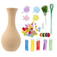 thumbnail image 1 of 2 Sets Flower Craft Handmade Kit Kid Vase Art Toy DIY Activity Gift Crafts, 1 of 6