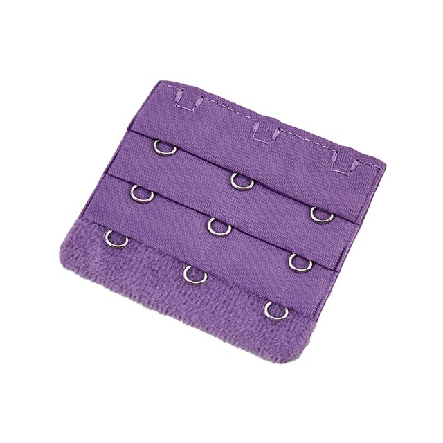 Extension Strap Bra Extender Buckle 3 Buckle Hooks Breathable Hook Women Accessories Practical Elastic Multicolor Clips Tight 3 Rows Underwear deep purple