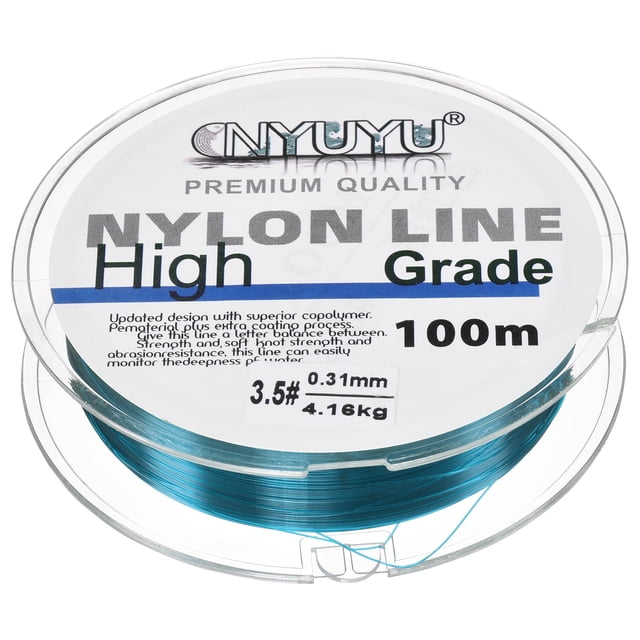Uxcell 109Yard 10Lb Fluorocarbon Coated Monofilament Nylon Fishing Line Sea Blue