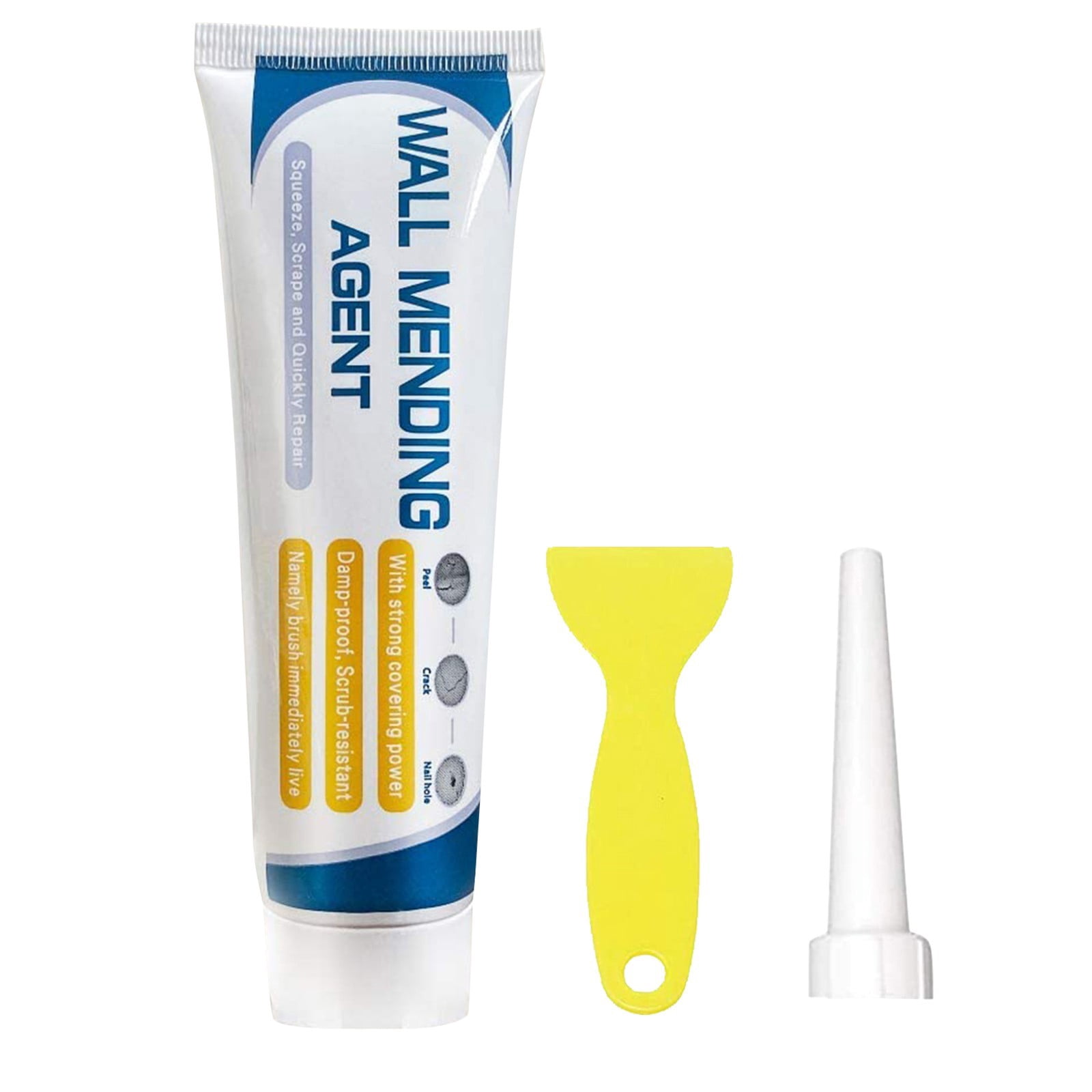 witspace Wall Mending Agent Repair Paste with Scraper, Wall Repair Paste Putty Repair Kit with Scraper Wall Mending Agent, Upgrade Spackle Wall Repair Paste with Scraper Multipack