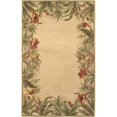 thumbnail image 1 of HomeRoots 352740 3 ft. 6 in. x 5 ft. 6 in. Wool Ivory Area Rug, 1 of 1