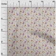 thumbnail image 2 of oneOone Polyester Spandex Beige Fabric Floral Craft Projects Decor Fabric Printed By The Yard 56 Inch Wide, 2 of 4