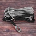 thumbnail image 3 of Synthetic Winch Rope, Grey1/4 x 50Ft Synthetic Winch Rope Line Cable for ATV SUV Truck Boat Winch, 3 of 10